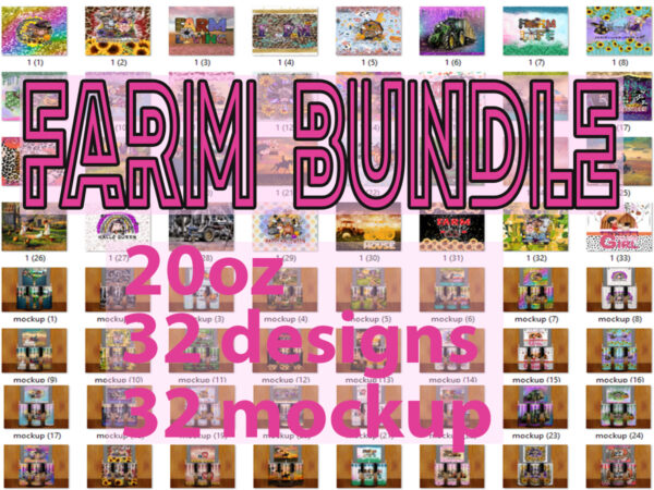 FARM TUMBLER DESIGN BUNDLE