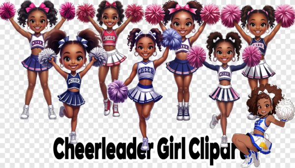 NEW Cheer Girl Clipart Bundle! (VOL-446) - Image 4