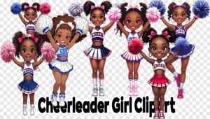NEW Cheer Girl Clipart Bundle! (VOL-446)