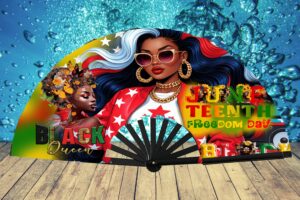 Juneteenth Clack Fan DESIGN PNG FILE – Royal Celebration
