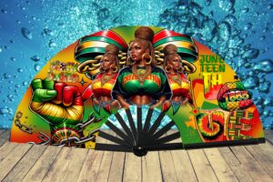 Juneteenth Clack Fan DESIGN PNG FILE – Retro Vibes