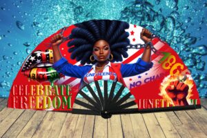 Juneteenth Clack Fan DESIGN PNG FILE – Cultural Icons Tribute