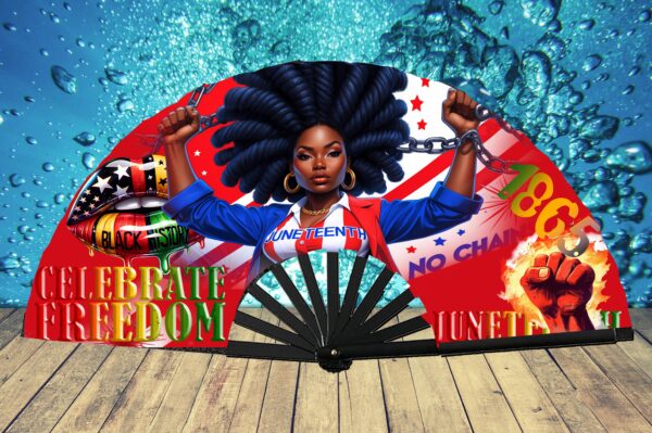 Juneteenth Clack Fan DESIGN PNG FILE – Cultural Icons Tribute