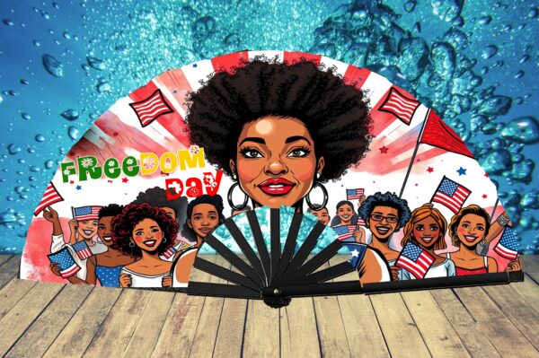 Juneteenth Clack Fan DESIGN PNG FILE – Liberty & Legacy