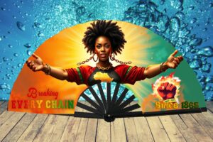 Juneteenth Clack Fan DESIGN PNG FILE – Afro Future Queen