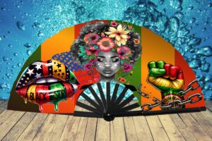 Juneteenth Clack Fan DESIGN PNG FILE – Crowned Culture
