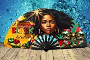 Juneteenth Clack Fan DESIGN PNG FILE – Melanin Magic