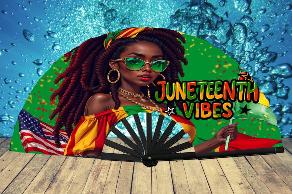 Juneteenth Clack Fan DESIGN PNG FILE – United in Freedom