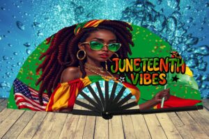 Juneteenth Clack Fan DESIGN PNG FILE – United in Freedom