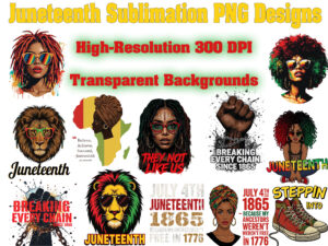 Juneteenth PNG Design Bundle