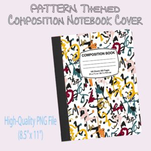 FREE Pattern-Themed Composition Notebook Cover