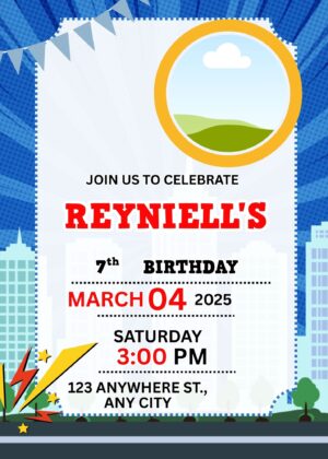 Free Birthday Invitation Canva Template