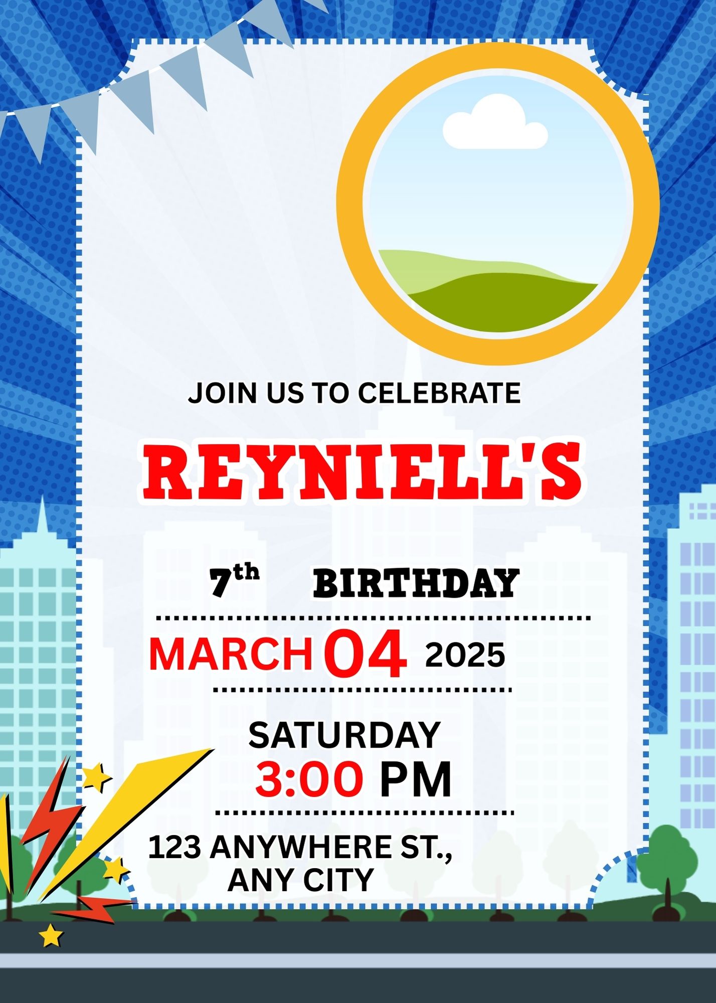 Free Birthday Invitation Canva Template