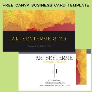 Free Canva Business Card Template