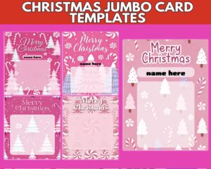 Freebie Friday – Christmas Treat Cards Canva Template Pack (5 Free Editable Designs)